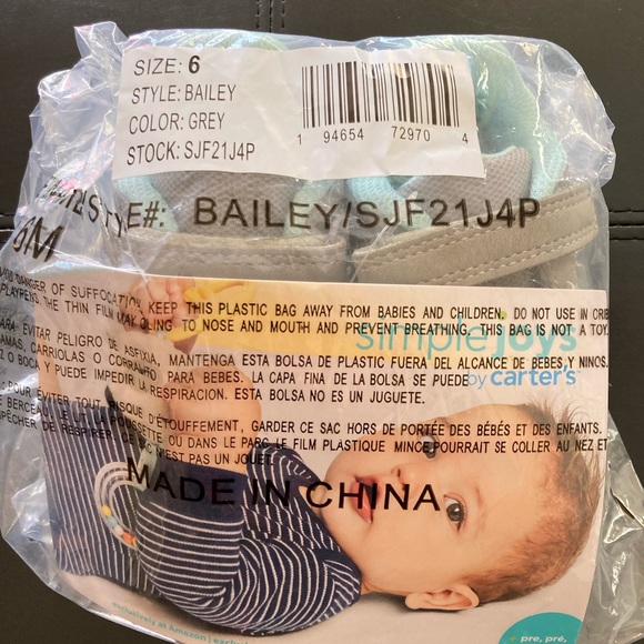 Simple Joys baby unisex sneakers - Picture 5 of 7